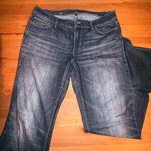White House Black Market  Dark Blue Boot Cut Jeans